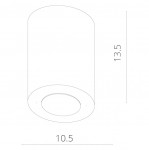 Светильник потолочный Arte lamp A5118PL-1WH FACILE