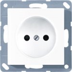 JUNG АS 500 бежевый Розетка б/з винт зажим (A511N)