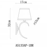 Светильник настенный Arte lamp A5133AP-1BR Irene