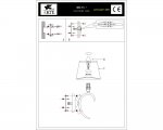 Светильник настенный Arte lamp A5133AP-1BR Irene