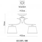 Люстра потолочная Arte lamp A5133PL-3BR Irene