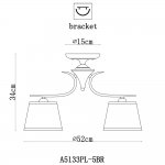 Люстра потолочная классика Arte lamp A5133PL-5BR Irene