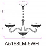 Люстра светодиодная Arte Lamp A5168LM-5WH BERN