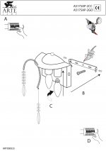 Светильник бра Arte Lamp A5175AP-2CC Waterfall