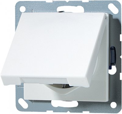 JUNG А 500 Бел Розетка с/з с защитными шторками с крышкой безвинт зажим (A520KLKIWW) JUNG А 500 Бел Розетка с/з с защитными шторками с крышкой безвинт зажим (A520KLKIWW)