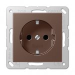 JUNG А 500 Мокка Розетка с/з безвинт зажим (A520MO)