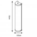 Светильник для ванной IP44 320*90мм Arte lamp A5210AP-2CC AQUA хром