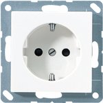 JUNG АS 500 бежевый Розетка с/з с защитными шторками винт зажим (A521KI)