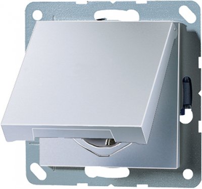 JUNG А 500 Алюминий Розетка с/з с крышкой винт зажим (A521KLAL) JUNG А 500 Алюминий Розетка с/з с крышкой винт зажим (A521KLAL)