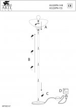 Торшер Arte lamp A5220PN-1SS MONTANA