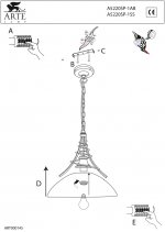 Светильник подвесной Arte lamp A5220SP-1AB MONTANA