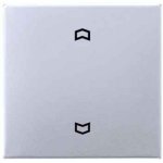 JUNG А 500 Алюминий Накладка нажимного электронного жалюзийного выключателя с ДУ (радио) (A5232FAL)