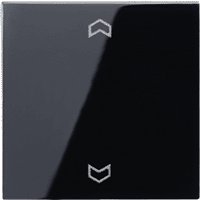 JUNG А 500 Черный Накладка нажимного электронного жалюзийного выключателя с ДУ (радио) (A5232FSW) JUNG А 500 Черный Накладка нажимного электронного жалюзийного выключателя с ДУ (радио) (A5232FSW)