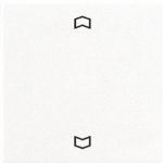 JUNG А 500 Бел Накладка нажимного электронного жалюзийного выключателя с ДУ (радио) (A5232FWW)