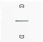 JUNG А 500 Бел Накладка нажимного электронного жалюзийного выключателя (A5232WW)