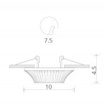 Светильник потолочный Arte lamp A5298PL-1WG ARENA