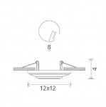 Светильник потолочный Arte lamp A5305PL-1WH Contorno