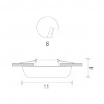 Светильник потолочный Arte lamp A5306PL-1WH CRATERE