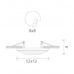 Светильник потолочный Arte lamp A5307PL-1WH Molle