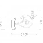 Светильник бра Arte lamp A5326AP-1WG Faina