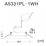 Светильник потолочный Arte lamp A5331PL-1WH WAGNER