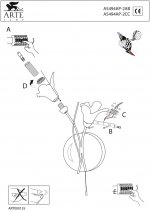 Светильник бра Arte Lamp A5494AP-2AB LILY