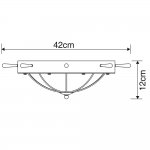 Светильник штурвал Arte lamp A5500PL-2AB WHEEL