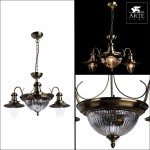 Подвесная люстра Arte lamp A5518LM-2-3AB Fisherman