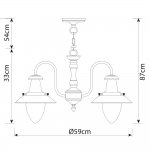 Подвесная люстра Arte lamp A5518LM-5AB Fisherman