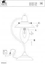 Светильник настольный Arte lamp A5518LT-1AB Fisherman
