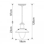 Светильник подвесной Arte lamp A5518SP-1WH Fisherman