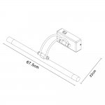 Светильник настенный бра Arte lamp A5614AP-1CC PICTURE LIGHTS LUM