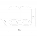 Светильник потолочный Arte lamp A5633PL-2WH FALCON