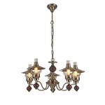 Люстра подвесная керосиновые лампы Arte lamp A5664LM-5AB Trattoria