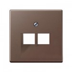 JUNG A 500 Мокка Розетка ТЛФ 2-я RJ11 (A569-2BFPLUAMO)