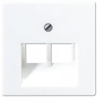 JUNG AS 500 Бел Накладка телефонной и комп. розеток категории 5е и 6 ударопрочная (A569-2BFPLUAWW) JUNG AS 500 Бел Накладка телефонной и комп. розеток категории 5е и 6 ударопрочная (A569-2BFPLUAWW)