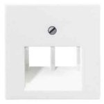 JUNG А 500 Бел Накладка 2-ой наклонной ТЛФ/комп розетки (A569-2PLUAWW)