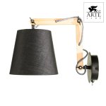 Светильник бра на штанге бра Arte lamp A5700AP-1BK Pinoccio