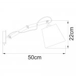 Светильник бра на штанге Arte lamp A5700AP-1WH Pinoccio