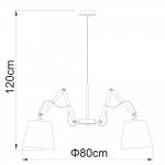 Подвесная люстра Arte lamp A5700LM-5BK Pinoccio