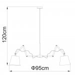 Подвесная люстра Arte lamp A5700LM-8BK Pinoccio 