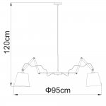 Подвесная люстра Arte lamp A5700LM-8WH Pinoccio 