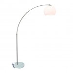 Торшер изогнутый Arte lamp A5822PN-1SS GOLIATH