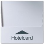 JUNG А 500 Алюминий Накладка карточного выключателя (без механизма) для кнопок (с подстветкой) (A590CARDAL)