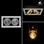 Светильник встраиваемый Arte lamp A5930PL-2WH Technika