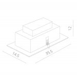 Светильник встраиваемый на 3 лампы Arte lamp A5930PL-3SI Technika 