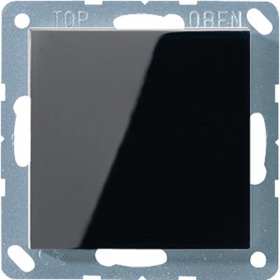 JUNG А 500 Черный Заглушка с суппортом (A594-0SW) JUNG А 500 Черный Заглушка с суппортом (A594-0SW)