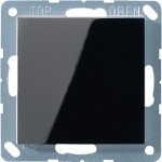 JUNG А 500 Черный Заглушка с суппортом (A594-0SW)