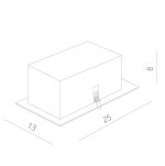 Светильник встраиваемый двойной 2*GU10 Arte lamp A5941PL-2SI Technika