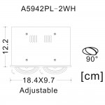 Светильник потолочный Arte lamp A5942PL-2WH CARDANI
